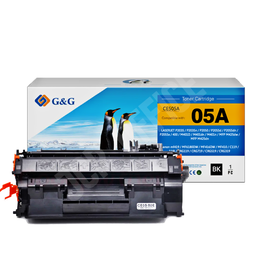 Toner Hp 05X - CE505X - P2035 - P2035N - P2050 - P2055Dn - P2055X - Pro 400 - M401Dn - M401N - M425Dw - M425Dn Negro Alternativo Premium