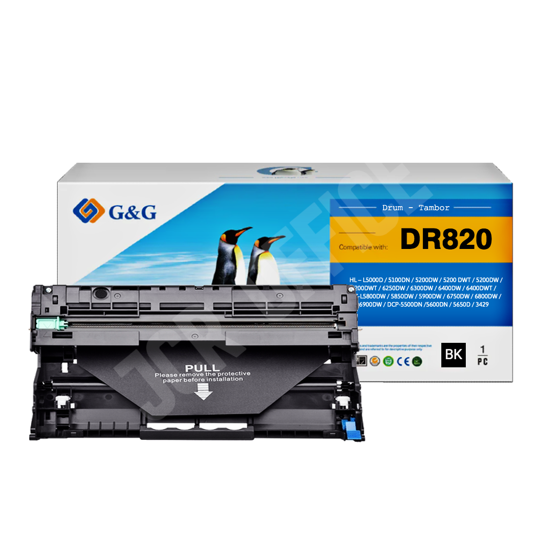 Tambor | Drum Brother Dr820 - Dr3479 / L 5100Dn – L 5650Dn – L 5850 - L 5900Dw - L 6250 - Negro Alternativo Premium