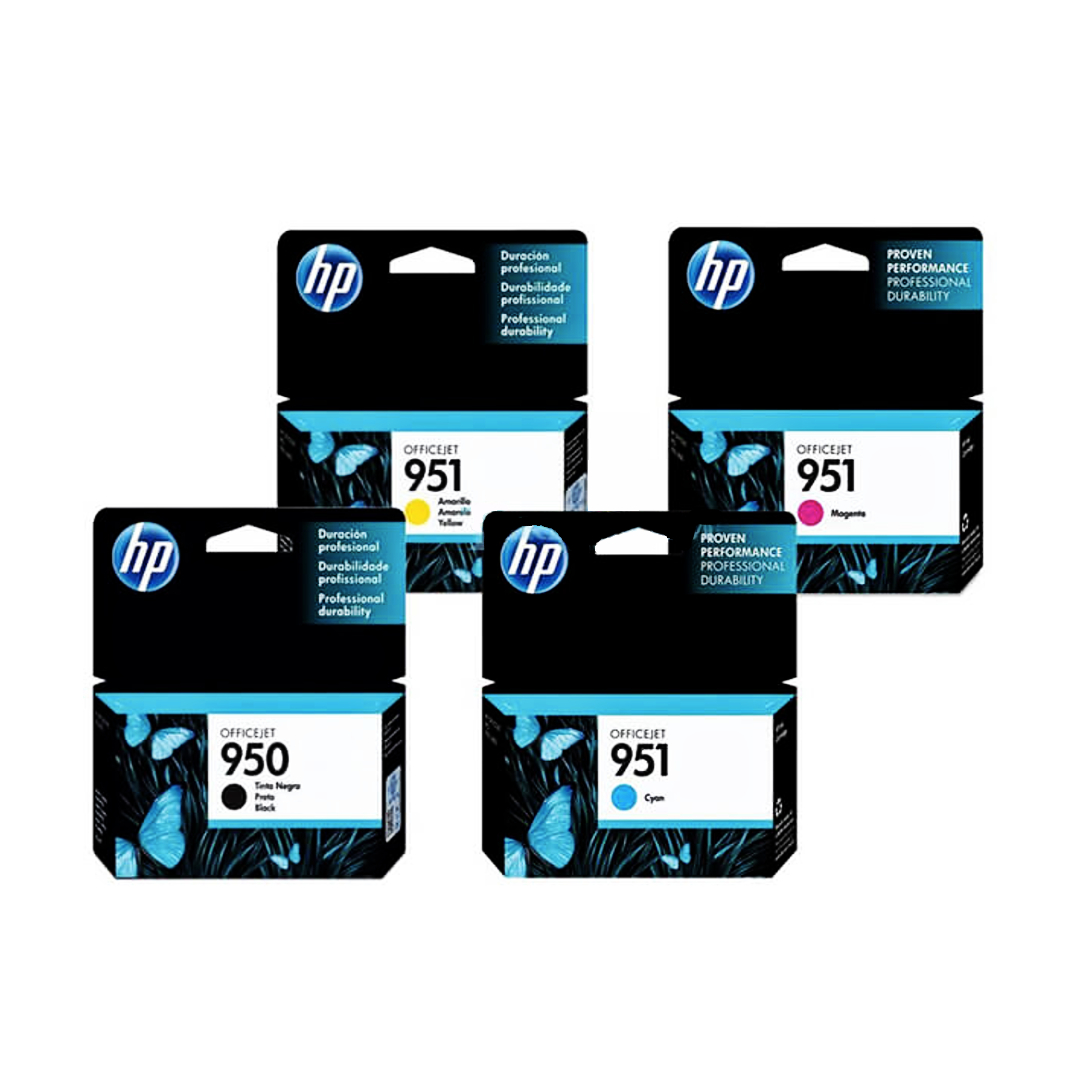 PACK - CARTUCHO | TINTA HP 950 NEGRO 951 COLORES - 251DW - 276DW - 8100 - 8610 - 8620 ORIGINAL - Imagen 2