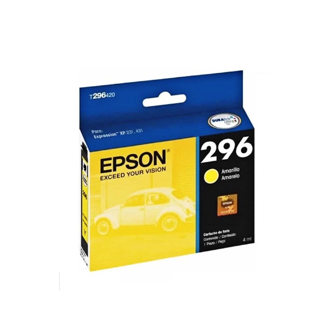CARTUCHO | TINTA EPSON 296 - XP 231 YELLOW ORIGINAL T296420-AL