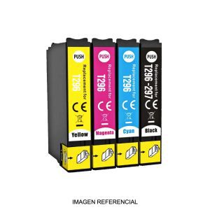 Pack Cartuchos | Tinta  Epson 296 - 297 -Expression Xp 231 - Xp 431 Alto Rendimiento