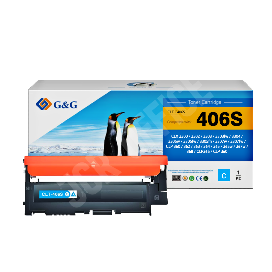Toner Samsung Clt C406S | Clx 3300 - Clx 3305 - Clx 3305W - Clx 3305Fw Cyan Alternativo Premium