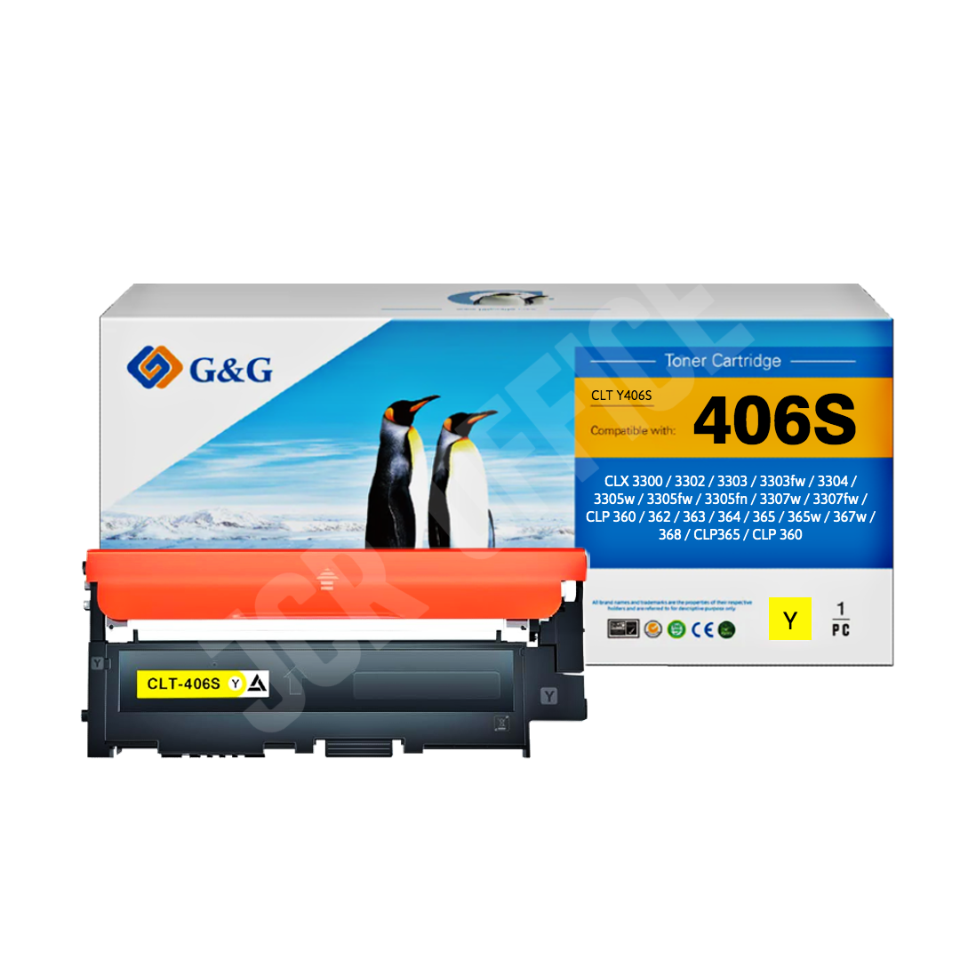 Toner Samsung Clt Y406S | Clx 3300 - Clx 3305 - Clx 3305W - Clx 3305Fw Yellow Alternativo Premium