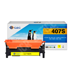 Toner Samsung Clt Y 407S / Clp 320 - Clp 325 - Clp 326 - Clx 3185 - Clx 3186 Yellow Alternativo Premium