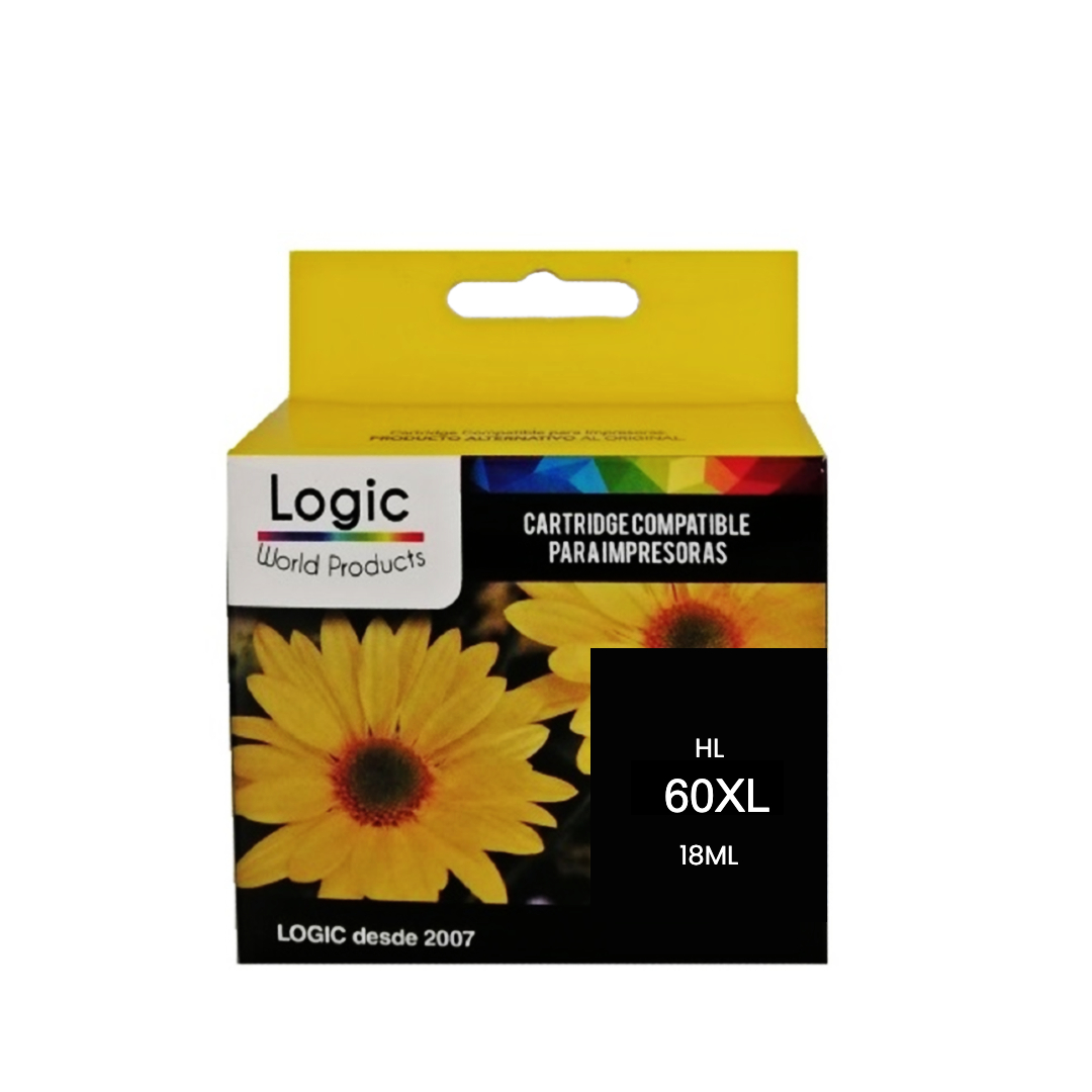 CARTUCHO | TINTA HP 60 XL - D2560 - D2660 - F4280 - F4480 NEGRO ALTERNATIVO ALTO RENDIMIENTO