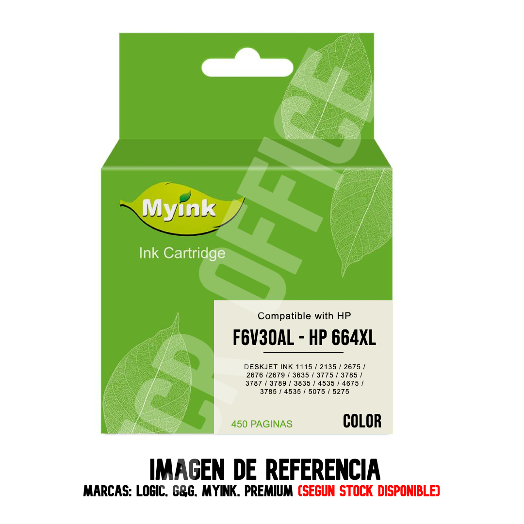 Pack Cartucho | Tinta HP 664 XL - 2135 - 2675 - 3775 - 4675 Negro - Tricolor Alternativo - Imagen 3