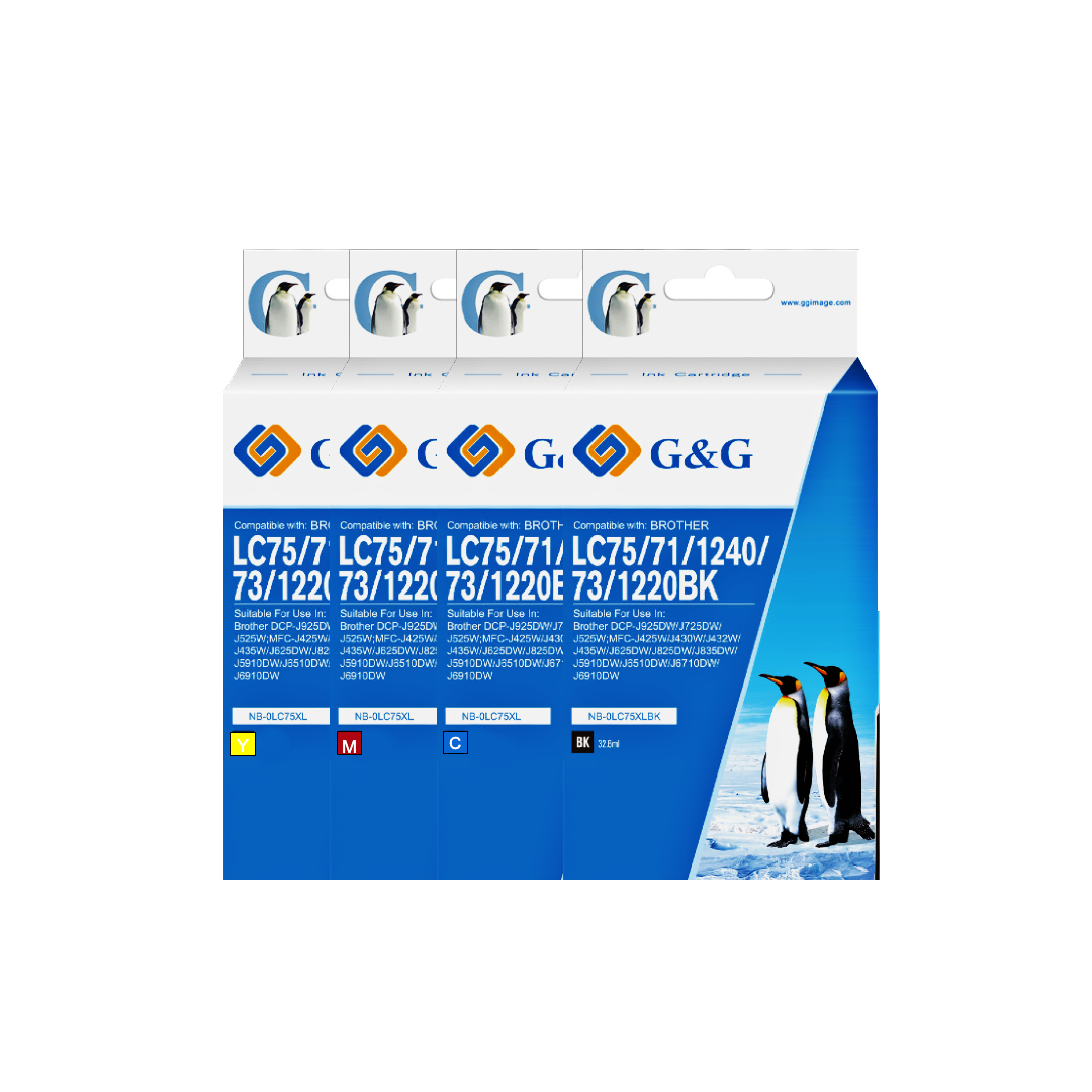 CARTUCHO | TINTA BROTHER LC75 - LC71 PACK ALTERNATIVO ALTO RENDIMIENTO