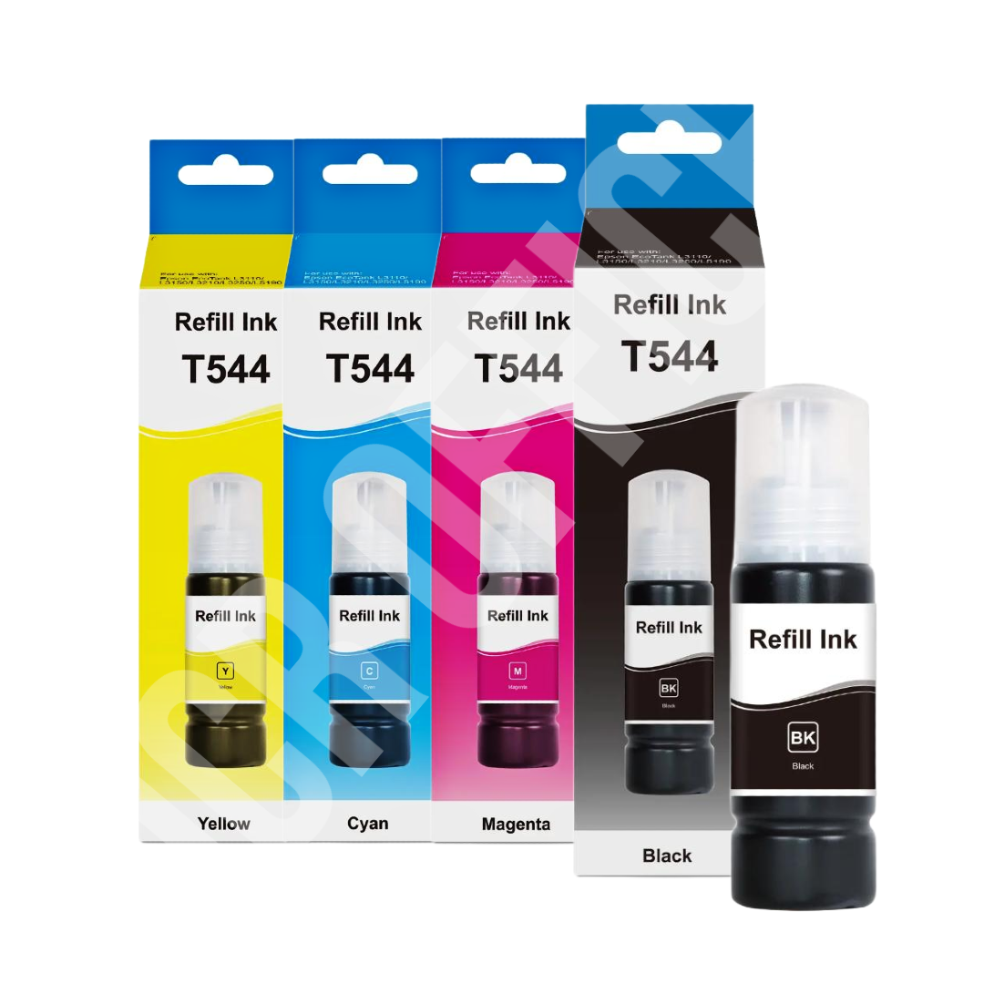 PACK - BOTELLA | 4 TINTA EPSON T544 - L3110 - L3150 - L3210 -L4150 ECOTANK 70ML PREMIUM