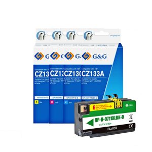 PAK CARTUCHO | TINTA  HP 711XL - T530 - T520 - T130 - T120 PACK ALTERNATIVO PREMIUM ALTO RENDIMIENTO