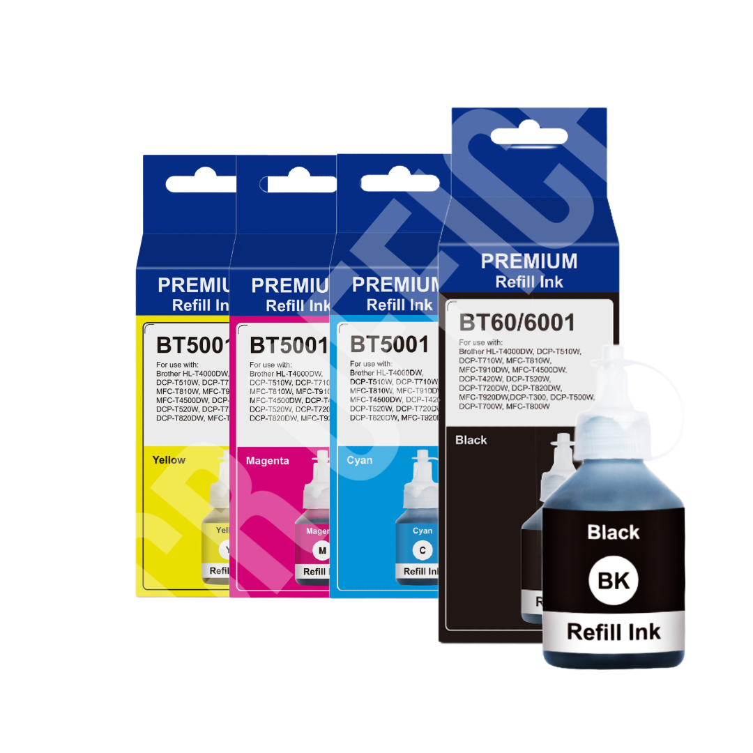 PACK - BOTELLA | TINTA BROTHER BT6001 - BT5001 - T310 - T420W - T510W PREMIUM