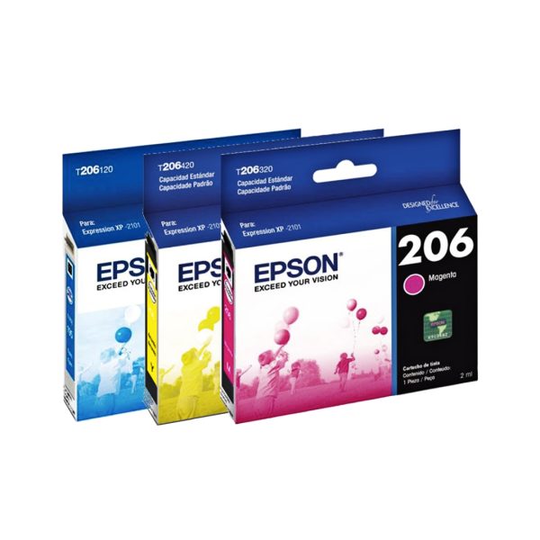 206 Ink Pack - Cartuchos | Tinta Epson 206 - Expression Xp 2101 Original Cyan ...