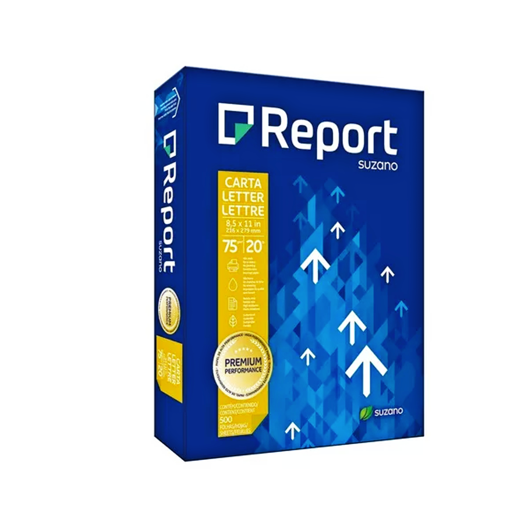 Papel Fotocopia | Resma Report Carta Blanca Premium - Letter 500 Hojas 75Grs - Imagen 2