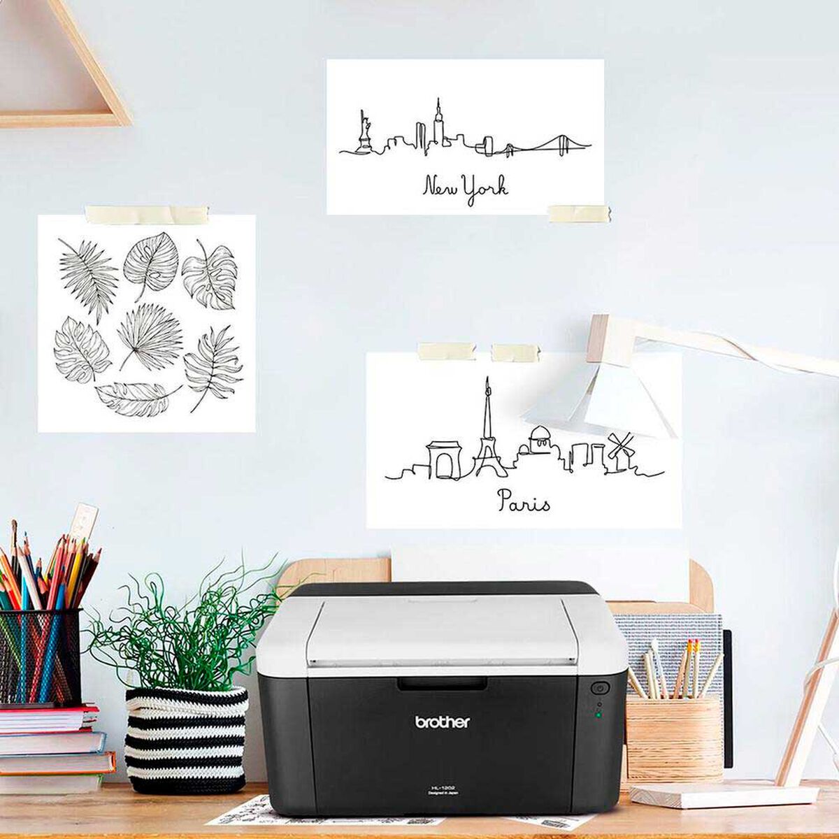 Impresora Laser Brother HL- 1202 Usb + 1 Toner Alternativo + 1 Resma Carta Report - Imagen 3