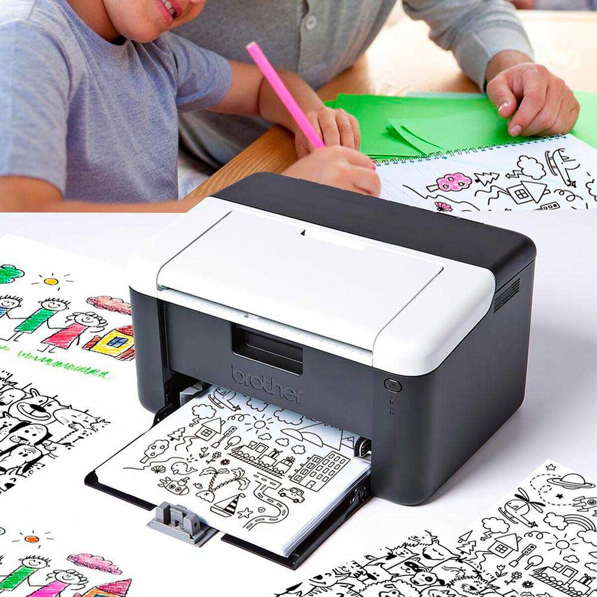 Impresora Laser Brother HL- 1202 Usb + 1 Toner Alternativo + 1 Resma Carta Report - Imagen 4