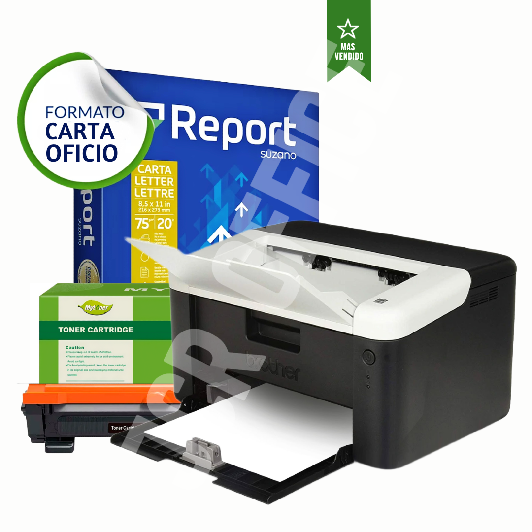 Impresora Laser Brother HL- 1202 Usb + 1 Toner Alternativo + 1 Resma Carta Report