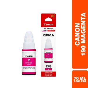 Botella | Tinta Canon Gi 190 Magenta Original / G1100 - G1110 - G2100 - G2101 - G2110 - G3100 - G3101 - G3110 - G4100 - G4110