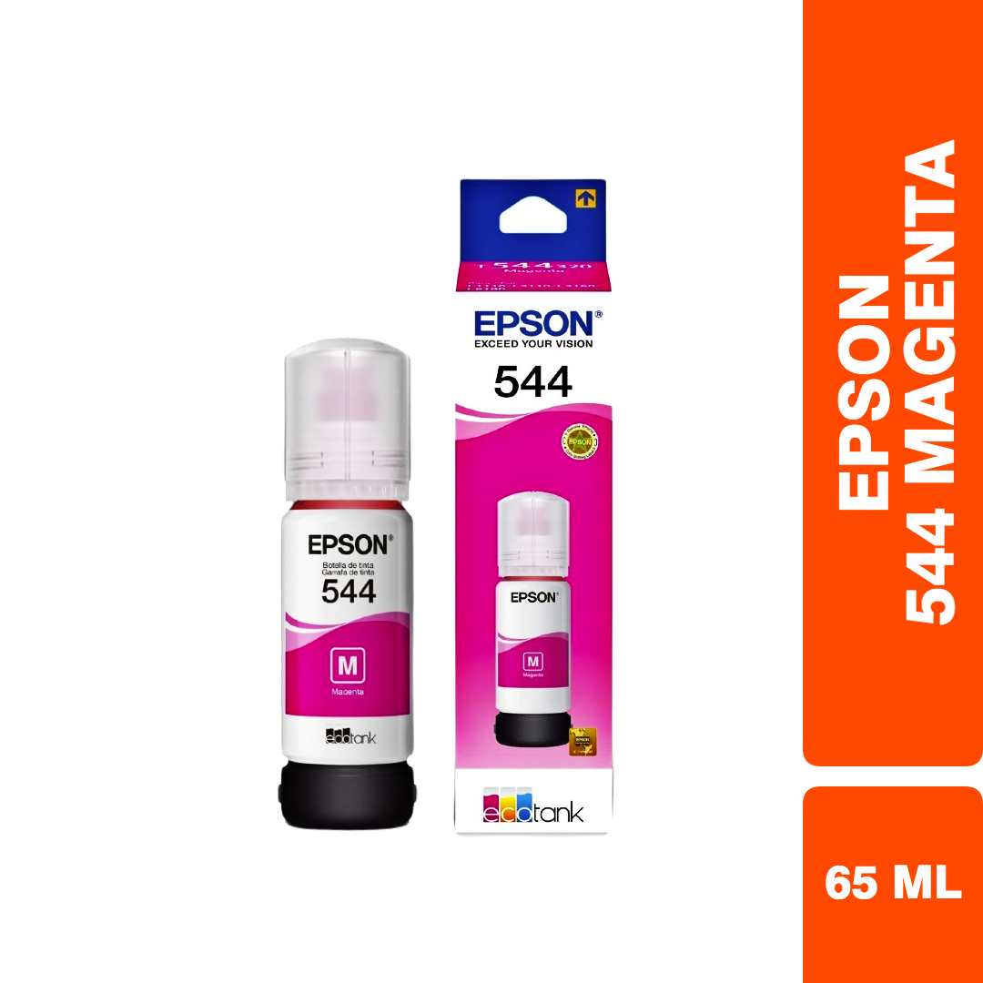 Botella | Tinta Epson 544 Magenta Original / L1110 – L1210 – L3110 – L3150 – L3160 – L3210 – L3250 – L3251 – L3260 – L5190 – L5290