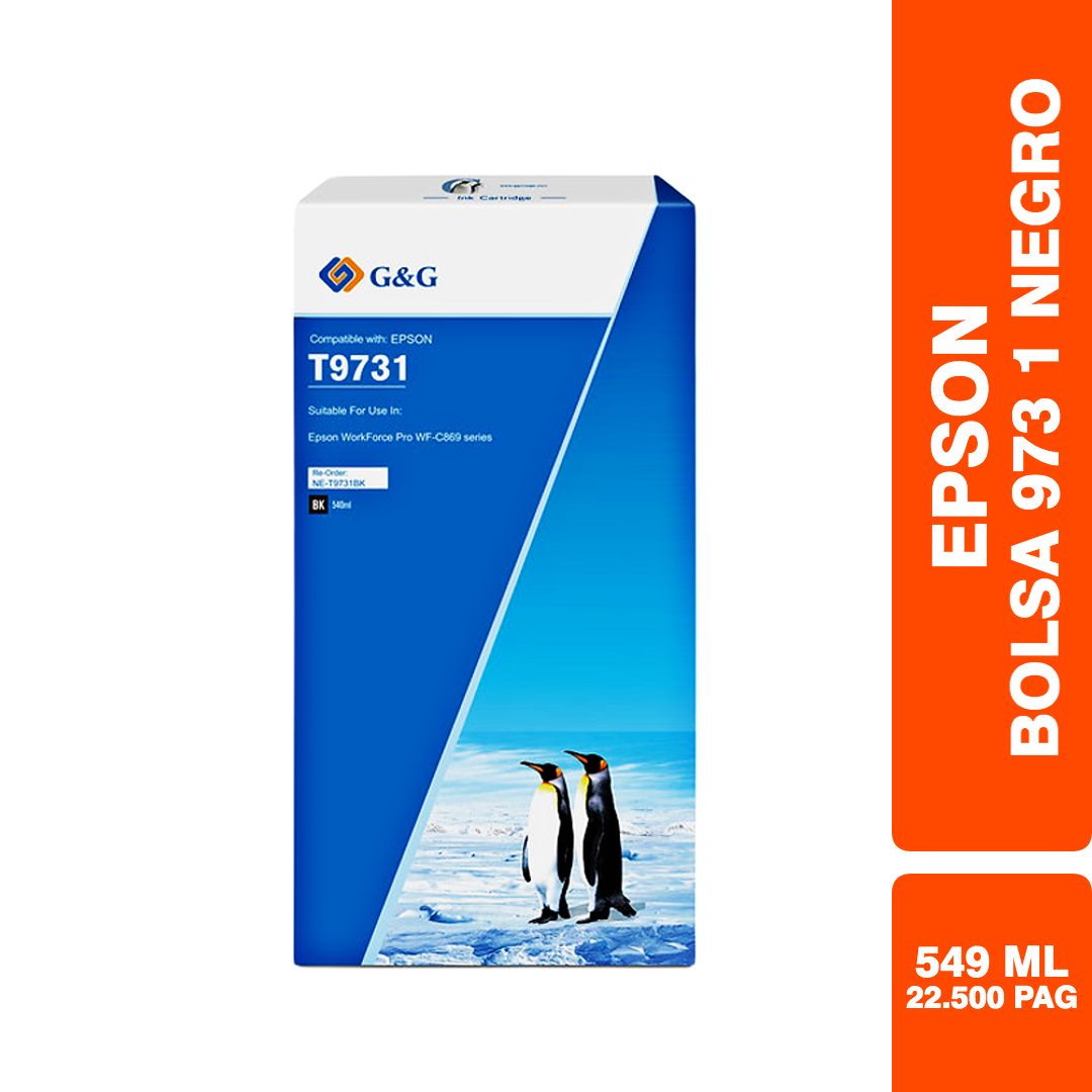 Pack Bolsa | Tinta Epson T973 Durabrite Pro / Pro WF-C869R - Alto Rendimiento - Alternativo Premium - Imagen 4