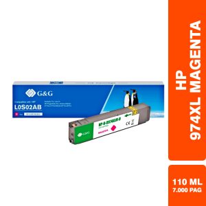 Cartucho | Tinta Hp 974 Xl Magenta / Pagewide Pro 477Dw - 577Dw - 452Dw - 552Dw - 577Dw