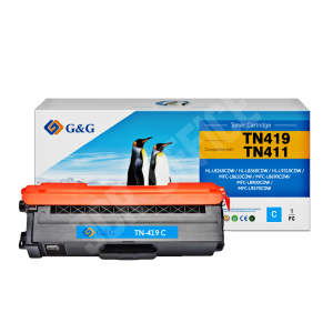 Toner Brother TN419 - TN411 / L8260cdw / L8360cdw / L9310cdw / L8690cdw Cyan Alternativo Premium