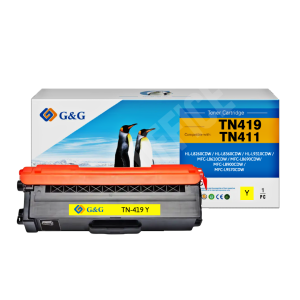 Toner Brother TN419 - TN411 / L8260cdw / L8360cdw / L9310cdw / L8610cdw Yellow Alternativo Premium