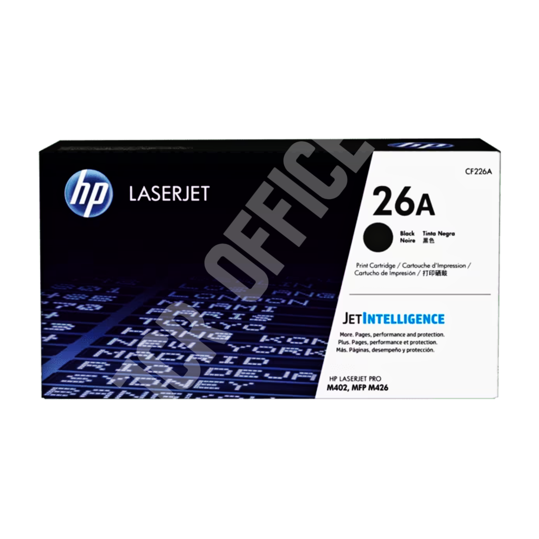Toner Hp 26A | Cf226A – M402N – M402D – M402Dn – M402Dw – Mfp M426 Dw Negro Original