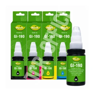 PACK - BOTELLA | TINTA CANON GI-190 BK - GI-190 COLORES PREMIUM ALTERNARTIVO