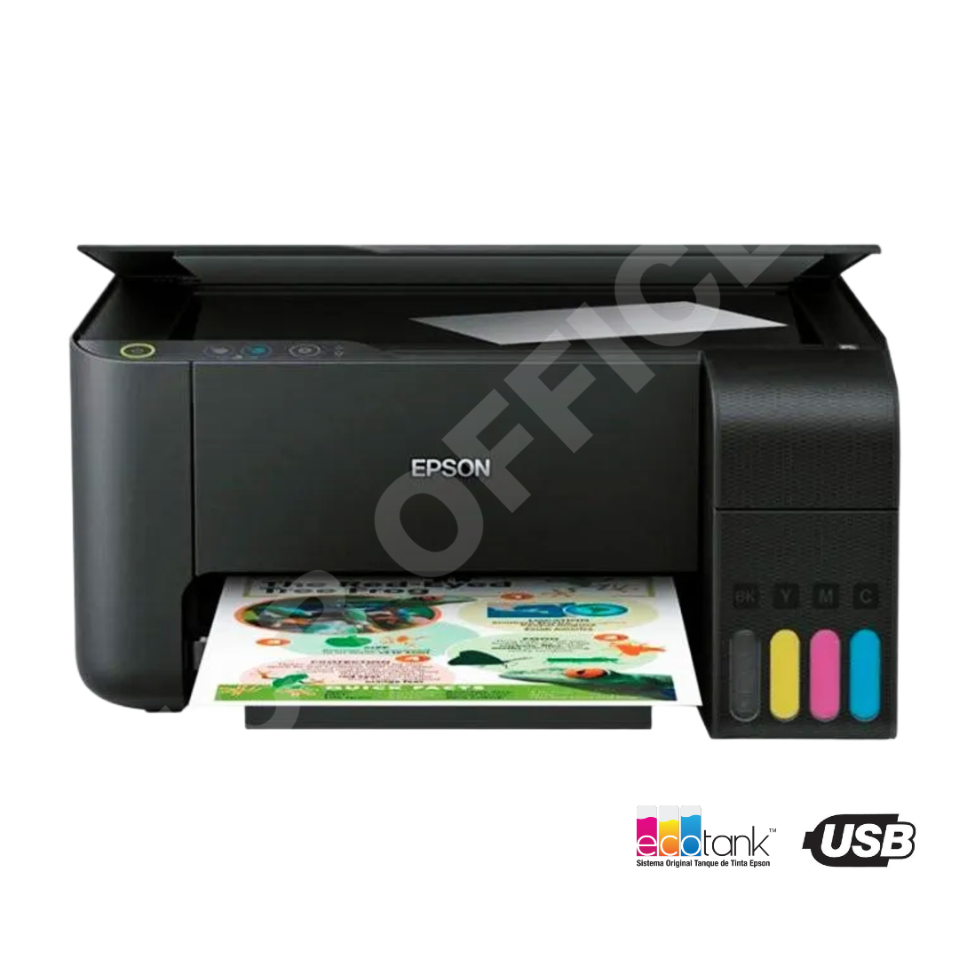 Impresora Epson L3210 EcoTank Multifuncional USB - Sistema de Tanque Continuo