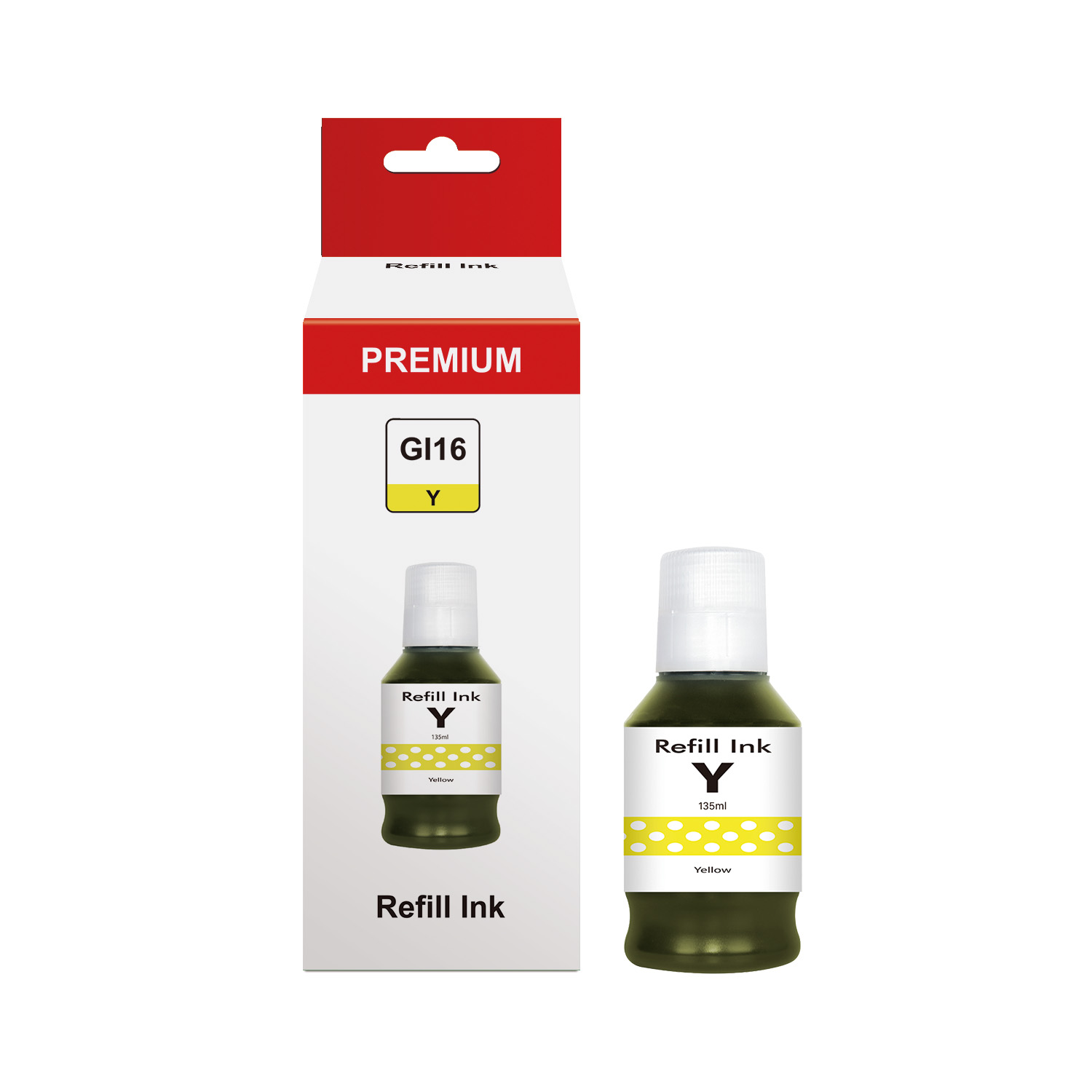 Pack - Botella | 4 Tintas Para Gi-16 Gi16 Maxify Gx6010 Gx7010 Alternativo Premium - Imagen 2