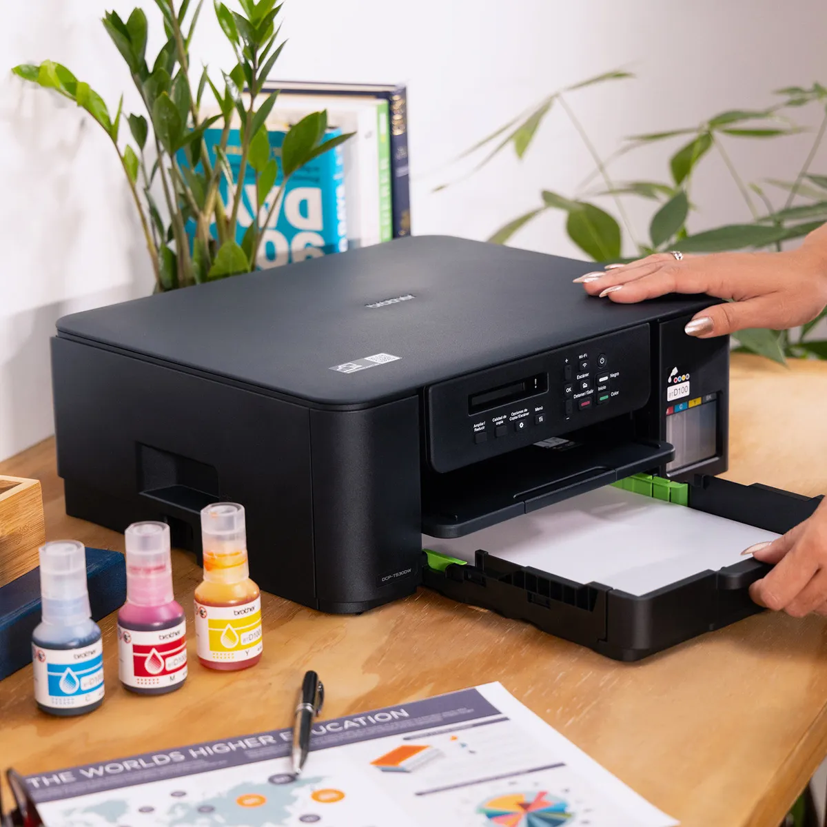 Impresora Multifuncional Brother Dcp T530dw Wifi Dúplex Negro Color, 27ppm, 1200dpi - Imagen 5