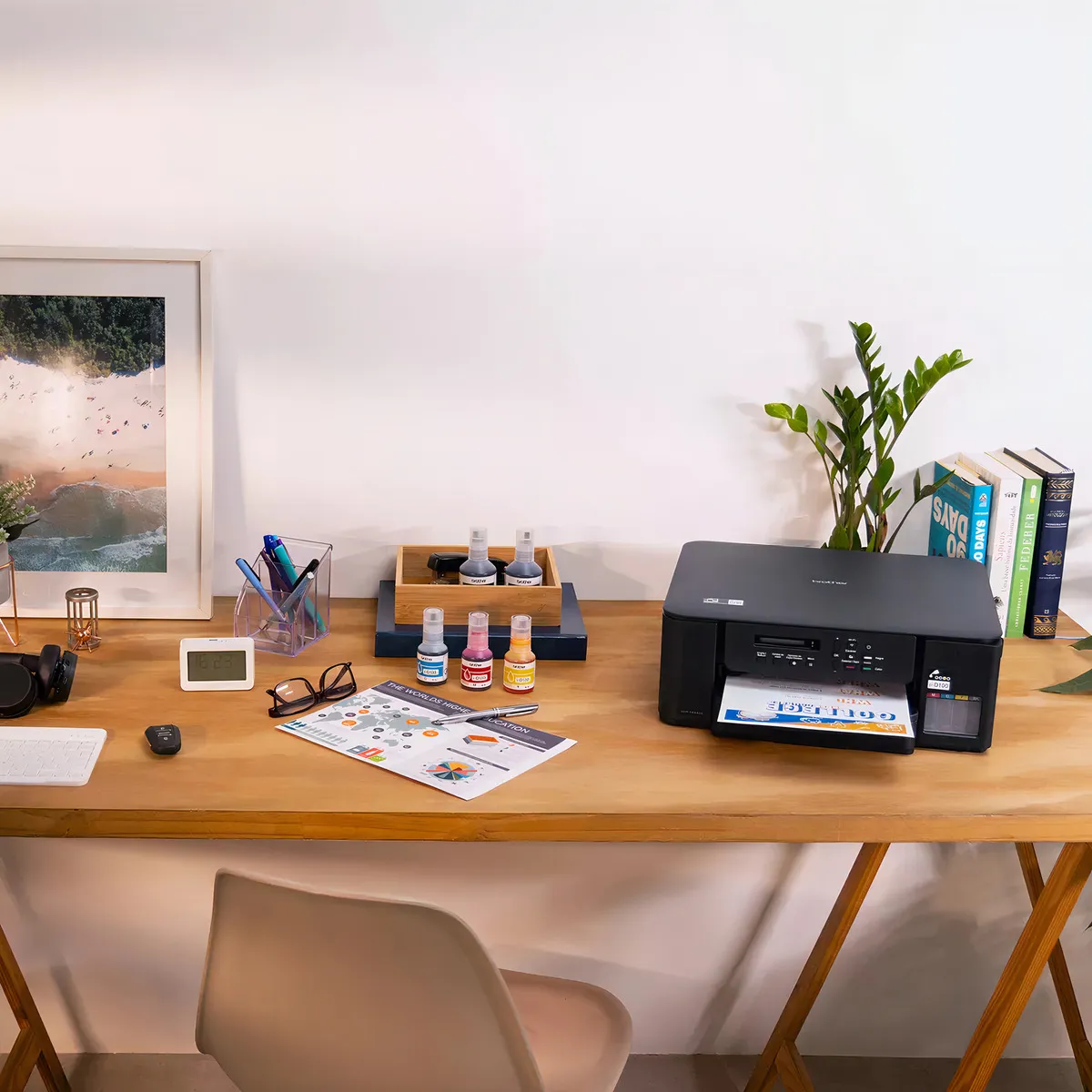 Impresora Multifuncional Brother Dcp T530dw Wifi Dúplex Negro Color, 27ppm, 1200dpi - Imagen 3